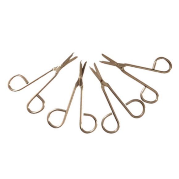 AntiqueVintage Shears Notch Blade & Straight Blade Embroidery Sewing Scissors 4 - Picture 7 of 7